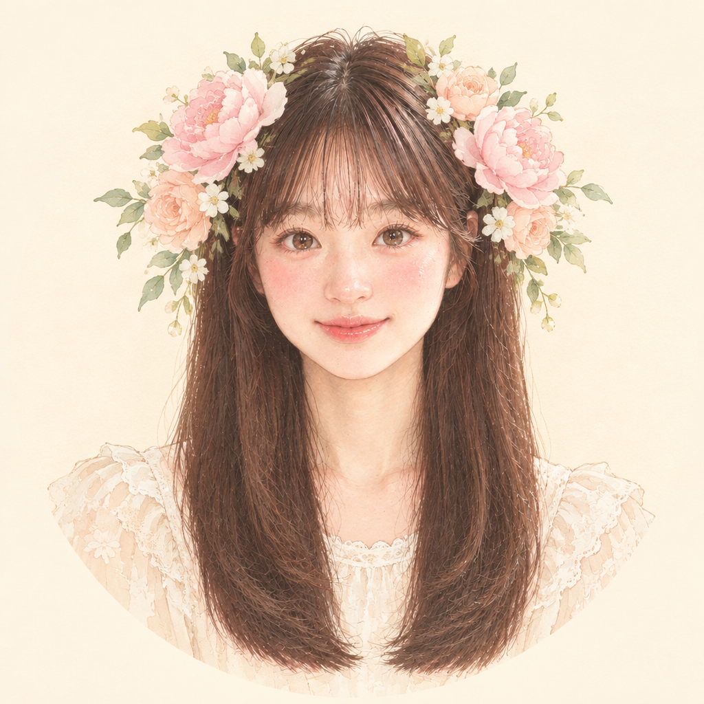 MyAi 가상 캐릭터의 수채화풍 일러스트